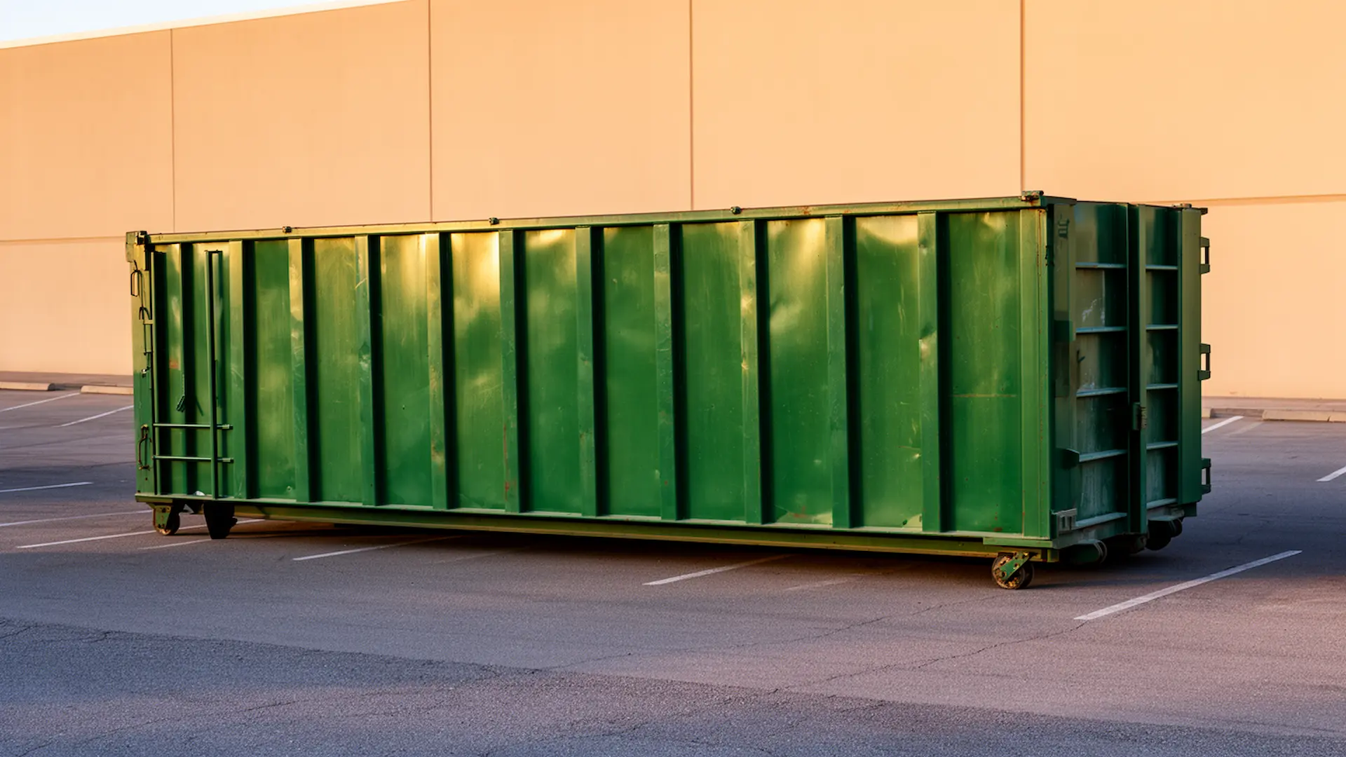 Roll-off dumpster from Golden Spring Dumpster Rental in Hutchinson, KS